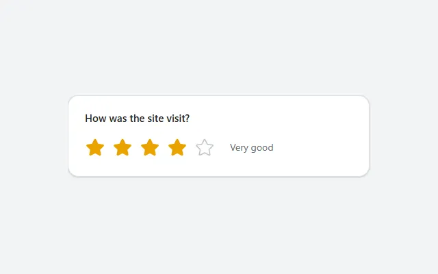 Star rating in Power Apps Studio