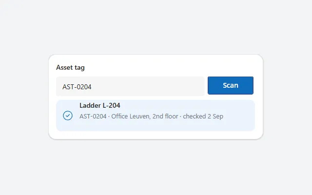 Barcode scan field in Power Apps Studio