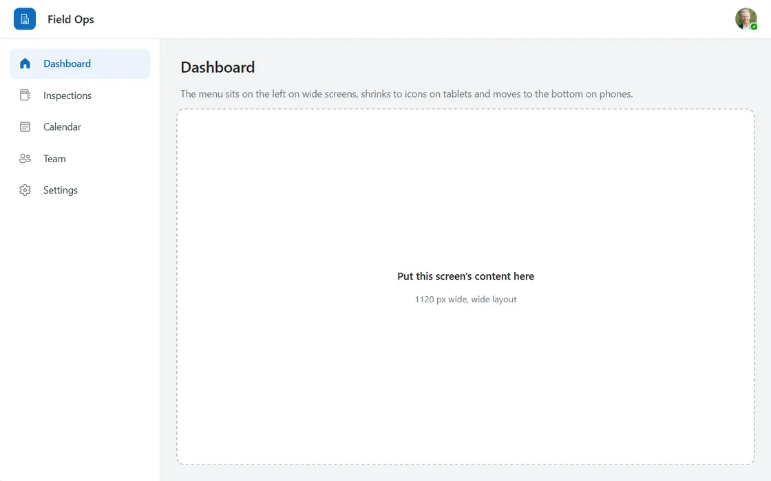 Responsive app shell in Power Apps Studio