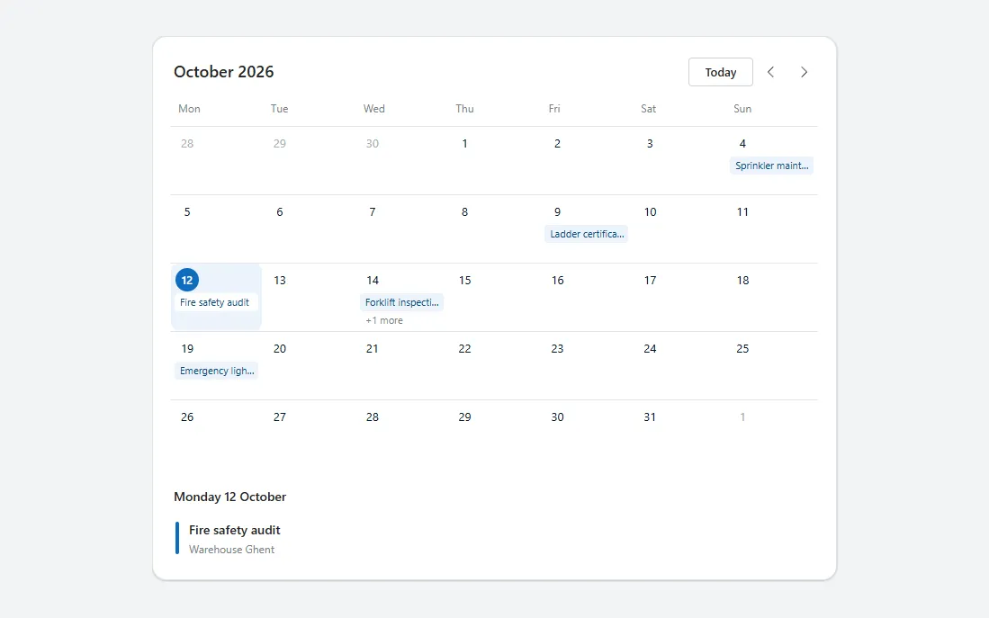 Month calendar in Power Apps Studio