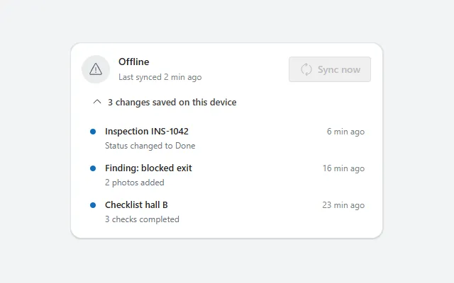 Sync status indicator in Power Apps Studio