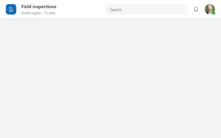 App header in Power Apps Studio