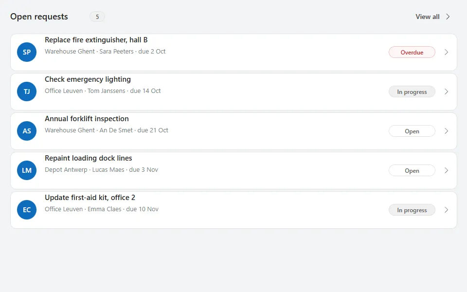 Card list in Power Apps Studio