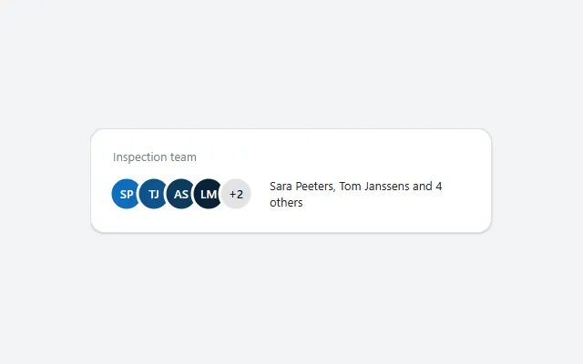 Avatar group in Power Apps Studio